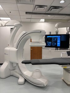 Prostate Arterial Embolization (PAE) procedure using advanced imaging equipment at Image Guided Therapy.